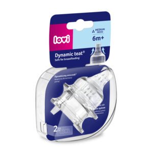 Dynamic feeding teat 6m+ LOVI MEDIUM 2 pcs