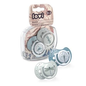 LOVI silicone dynamic pacifier 0-3 m 2 pcs Botanic Boy