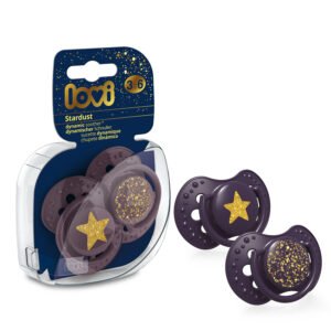 LOVI Silicone Dynamic Soother 3-6m 2pcs Stardust Violet