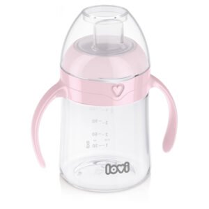 First cup with spout LOVI 150 ml Pink