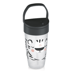 LOVI Cup with Straw JUNIOR 350ml Salt&Pepper
