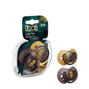 LOVI Silicone Dynamic Soother 6-18m 2 pcs Jungle Vibes Girl