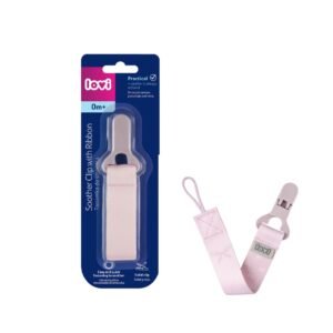 LOVI Soother Clip with Ribbon Baby Shower Girl