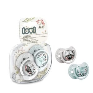 LOVI dynamic silicone pacifier 6-18 m 2 pcs. Wild Soul Boy