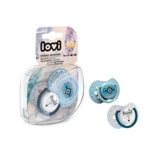 LOVI dynamic silicone pacifier 0-3 m 2 pcs. Indian Summer Boy