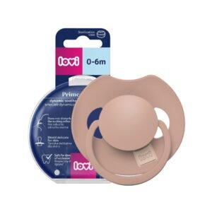 LOVI Prime dynamic silicone pacifier 0-6m 1 pc Blush