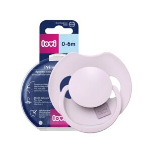 LOVI Prime dynamic silicone pacifier 0-6m 1 pc Lilac