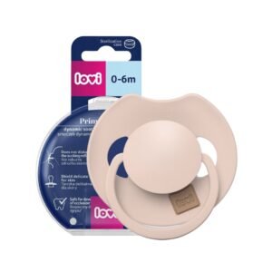 LOVI Prime dynamic silicone pacifier 0-6m 1 pc Nude