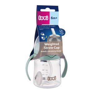 LOVI First cup with weighted straw 150ml Green